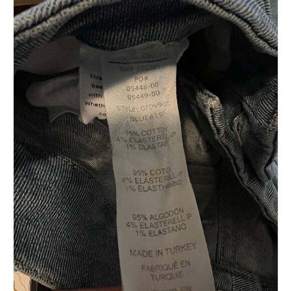 Good American Jeans Women's 0/25 Long Good Flare High Rise Blue Denim Distressed - Picture 11 of 11